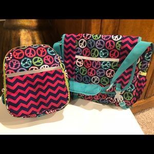 Garnet Hill Messenger Bag and matching Lunch Box